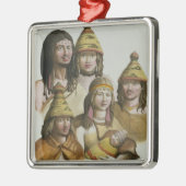 Studien der amerikanischer Ureinwohner Ornament Aus Metall (Links)