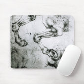 Studien der Pferdebeine Mousepad (Mit Mouse)