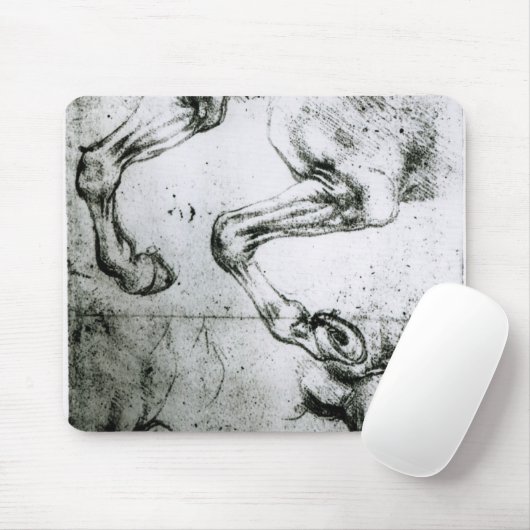 Studien der Pferdebeine Mousepad (Mit Mouse)