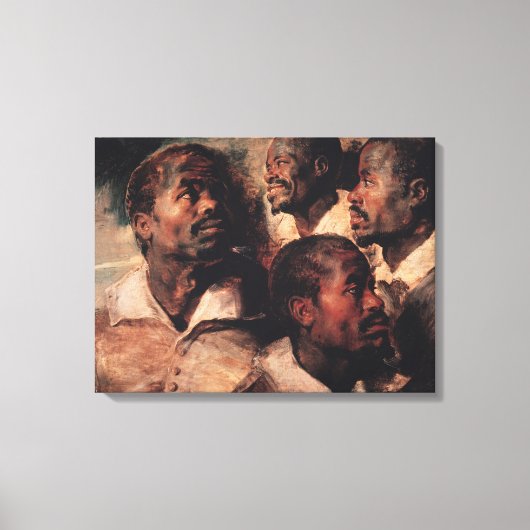 Studien des Leiters eines Neger Leinwanddruck (Vorderseite)