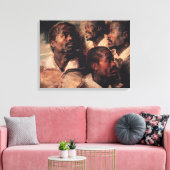 Studien des Leiters eines Neger Leinwanddruck (Insitu (Wohnzimmer))