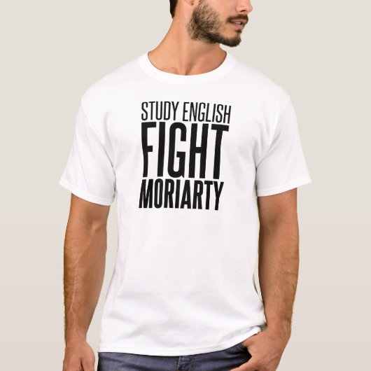 Studien-Englisch, Kampf Moriarty T-Shirt (Vorderseite)