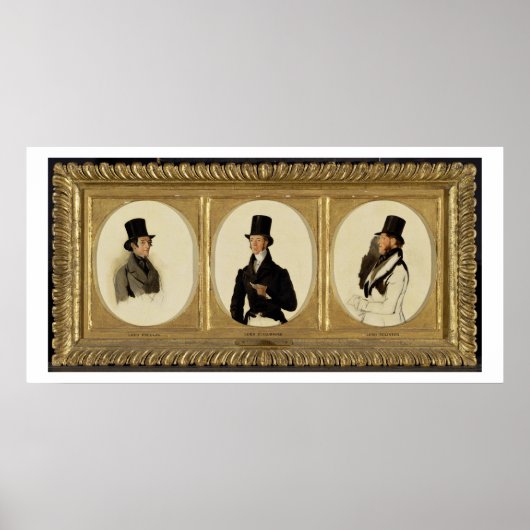 Studien für die Porträts von Lord Eglinton, Lord D Poster (Vorne)