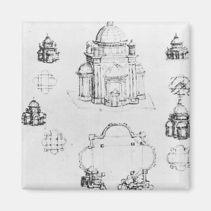 Studien für ein Gebäude eines zentralisierten Magnet