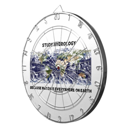 Studien-Hydrologie, weil Wasser überall Erde ist Dartscheibe (Vorderseite rechts)