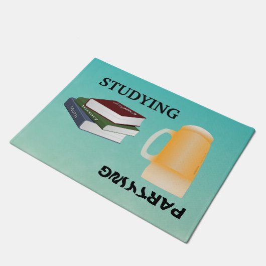 Studien-oder Party-Schlafsaal Fußmatte (Schrägansicht)