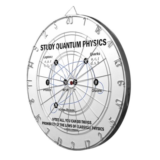 Studien-Quantums-Physik können Sie Sachen tun Dartscheibe (Vorderseite rechts)