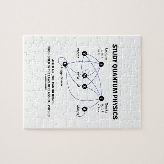 Studien-Quantums-Physik können Sie Sachen tun Puzzle (Horizontal)