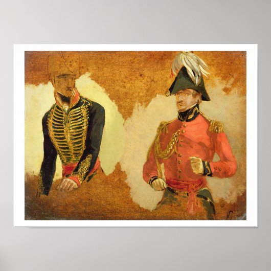 Studien über die Uniform der Royal Horse Artillery Poster (Vorne)