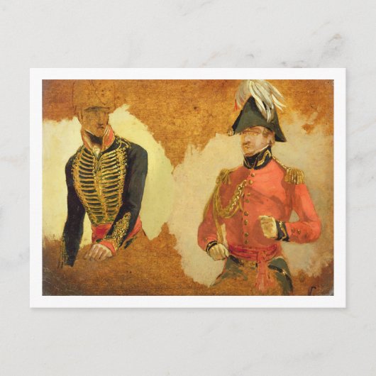 Studien über die Uniform der Royal Horse Artillery Postkarte (Vorderseite)