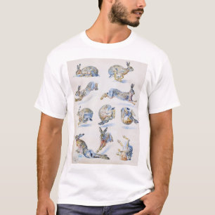 Studien von Wild Hare (Rabbit), Bruno Liljefors T-Shirt
