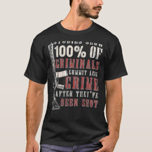 Studien zeigen, dass 100 Kriminelle weniger Krimin T-Shirt