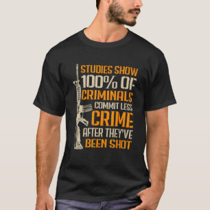 Studien zeigen, dass 100 Kriminelle weniger Verbre T-Shirt