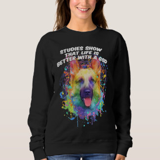 Studien zeigen mit einem GSD Deutscher Schäferhun Sweatshirt