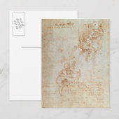 Studien zu Madonna und Kind Postkarte (Vorne/Hinten)