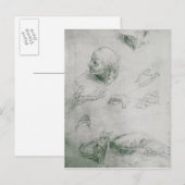 Studien zur Abbildung von Bramante Postkarte (Vorne/Hinten)