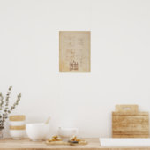 Studien zur architektonischen Zusammensetzung Poster (Küche)