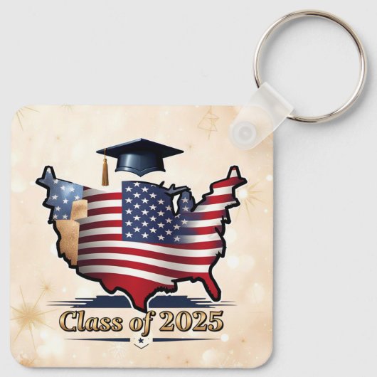 "Studienabschluss 2025" Schlüsselanhänger (Rückseite)