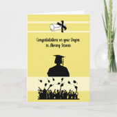 Studienabschluss in Bibliothekswissenschaft bei We Karte (Vorderseite)