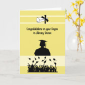 Studienabschluss in Bibliothekswissenschaft bei We Karte (Gelbe Blume)