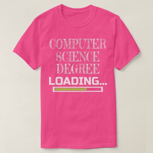 Studienabschluss in Computerwissenschaften T-Shirt (Design vorne)