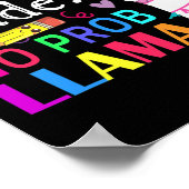 Studienanfänger ohne Prob-Lama Poster (Ecke)