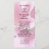 Studienarm in Arm-Hochzeitsprogramm Programm (Vorderseite)