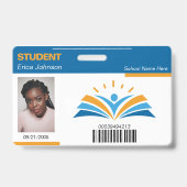 Studienausweis "Blue & Orange School Uni" Ausweis (Front)