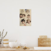 Studienblatt für sieben Leiter Poster (Küche)