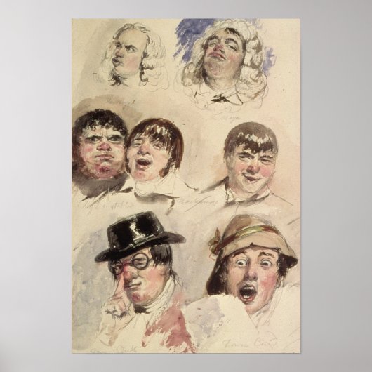 Studienblatt für sieben Leiter Poster (Vorne)