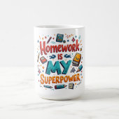 Studienfreudigkeit - no7 Custom-Cut Vinyl Sticker Kaffeetasse (Mittel)