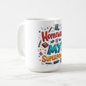 Studienfreudigkeit - no7 Custom-Cut Vinyl Sticker Kaffeetasse (Vorderseite Links)