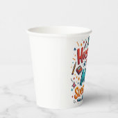 Studienfreudigkeit - no7 Custom-Cut Vinyl Sticker Pappbecher (Rechts)