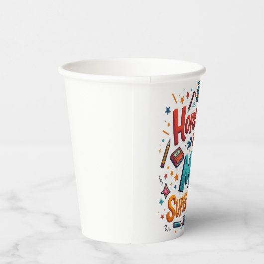 Studienfreudigkeit - no7 Custom-Cut Vinyl Sticker Pappbecher (Rechts)