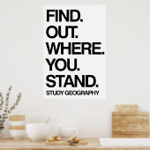 Studiengeografie Poster (Küche)