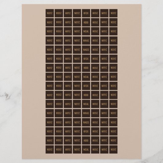 STUDIENKENNZEICHNUNGEN 6 Blatt (Vorderseite)