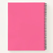 „Studienmodus aktiviert“ Rosa Studentennotebook Notizblock (Rückseite)