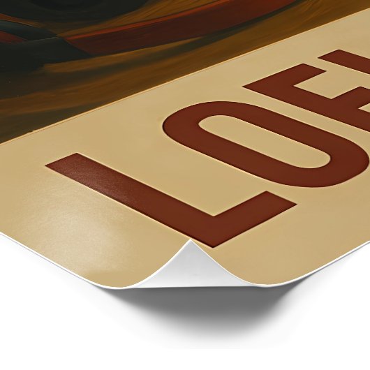 Studienmodus bei Frau Ninja Lofi Poster (Ecke)