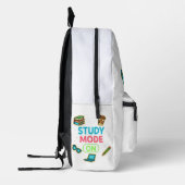Studienmodus eingeschaltet bedruckter rucksack (Links)