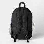 Studienmodus eingeschaltet bedruckter rucksack (Rückseite)