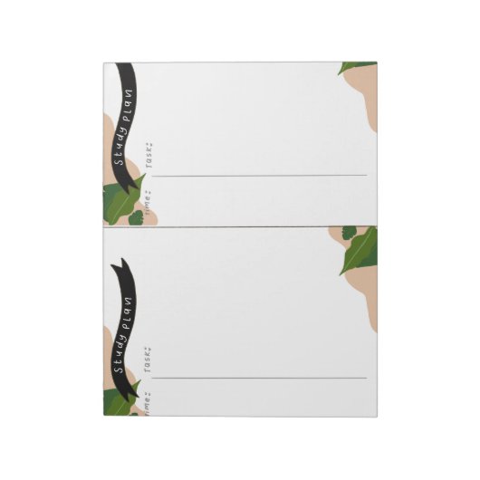 Studienplan Notizblock (Rotiert)