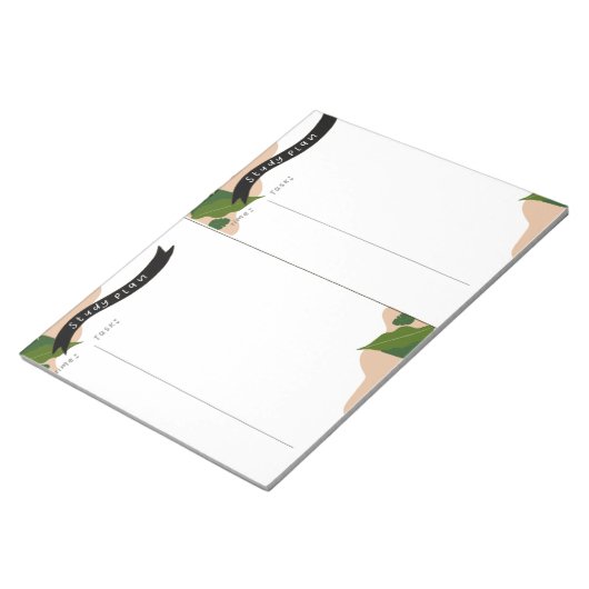 Studienplan Notizblock (angewinkelt)