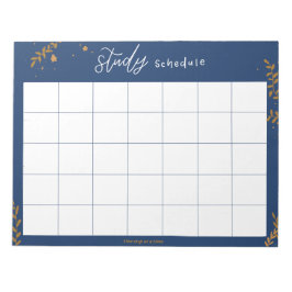 Studienplan Notizblock