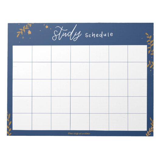 Studienplan Notizblock (Vorderseite)