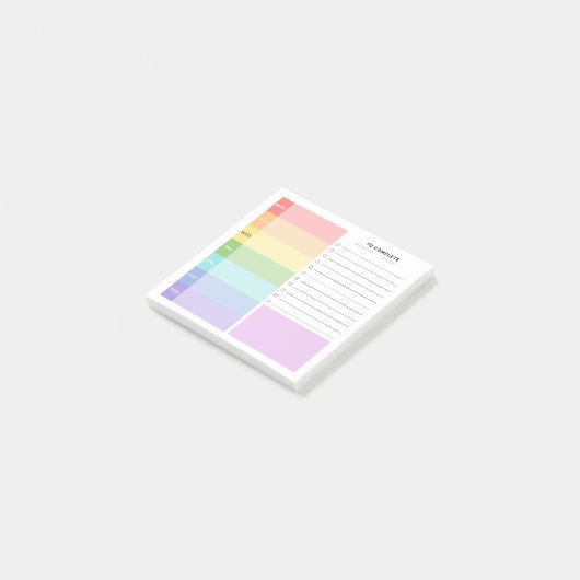 Studienplaner Post-it Klebezettel (angewinkelt)