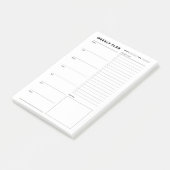 Studienplaner Post-it Klebezettel (angewinkelt)