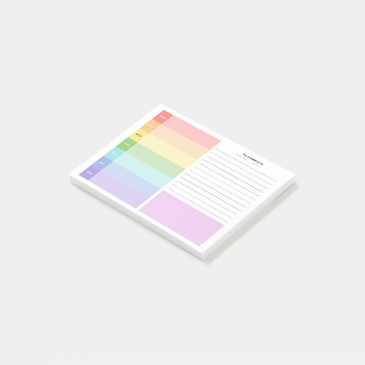 Studienplaner Post-it Klebezettel (angewinkelt)