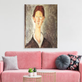 Studienportrait, c.1918-19 leinwanddruck (Insitu (Wohnzimmer))