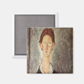 Studienportrait, c.1918-19 magnet (Vorderseite/Rückseite)