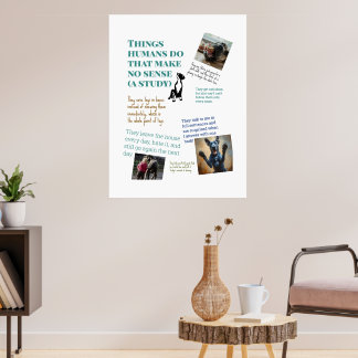 Studienposter Was Great Danes denken Poster
